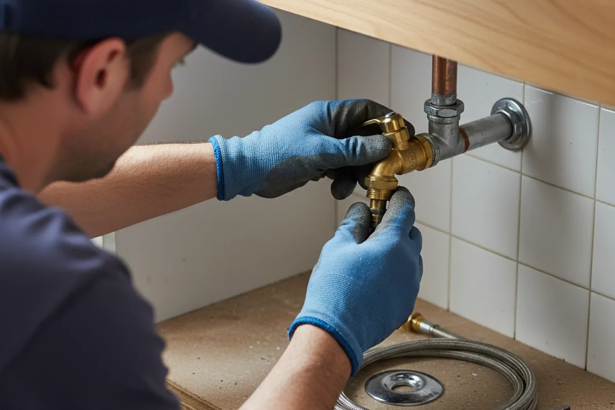 Shutoff valve and fitting work during Emergency Plumbing in Manahawkin